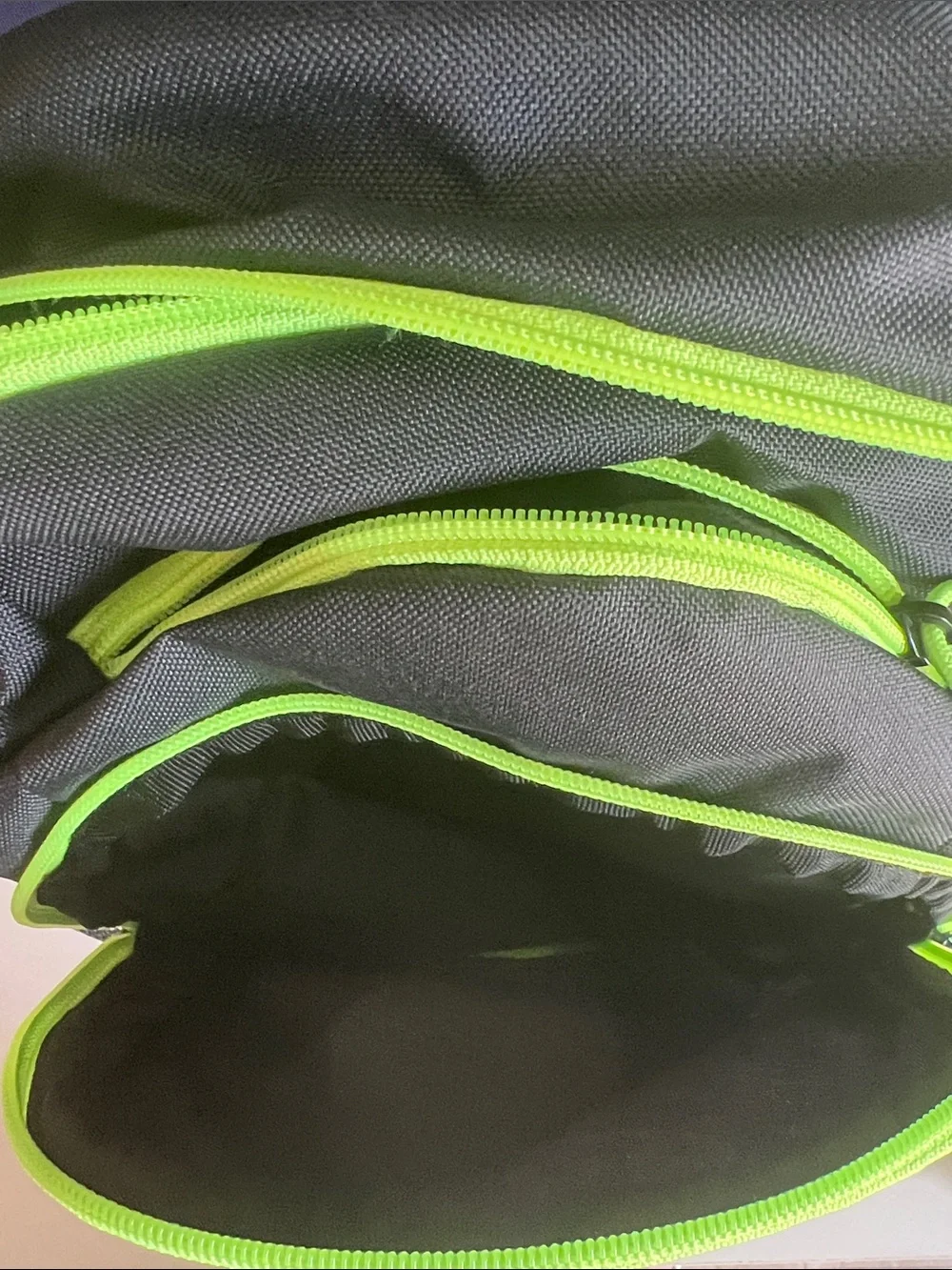 adidas Black and Neon Green Men's Backpack